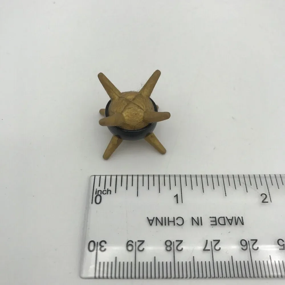 LEGO Bionicle - Thornax Fruit Spiked Ball with Black Band - Pearl Gold